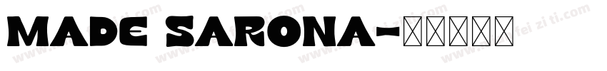 MADE SARONA字体转换